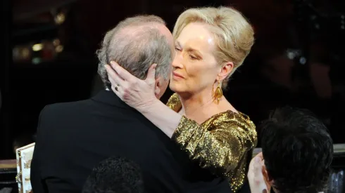 Meryl Streep cuando ganó el Oscar por 'The Iron Lady,' dedicó parte de su discurso a su esposo, Don Gummer.
