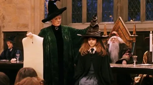 Hermione Granger en la Ceremonia de Selección en 'Harry Potter y la Piedra Filosofal'
