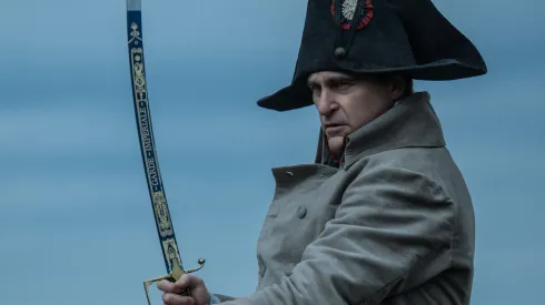 Napoleón Bonaparte interpretado por Joaquin Phoenix en la película de Ridley Scott.
