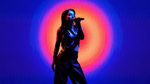 LAS VEGAS, NEVADA – APRIL 03: María Becerra performs onstage during the 64th Annual GRAMMY Awards at MGM Grand Garden Arena on April 03, 2022 in Las Vegas, Nevada. (Photo by Rich Fury/Getty Images for The Recording Academy)
