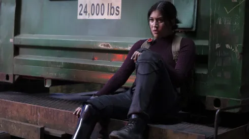 Alaqua Cox convertida en Maya López, para Echo, la nueva serie de Marvel.

