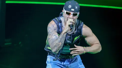 LAS VEGAS, NEVADA – MAY 10: Feid performs during a stop of his FerxxoCalipsis tour at Michelob ULTRA Arena on May 10, 2024 in Las Vegas, Nevada. (Photo by Ethan Miller/Getty Images)
