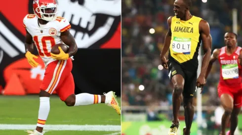 Tyreek Hill y Usain Bolt.
