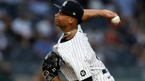 Luis Gil no ha recibido carreras en 15.2 innings lanzados (Getty Images)
