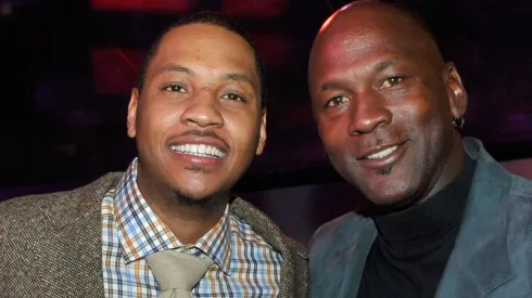 Carmelo Anthony y Michael Jordan.
