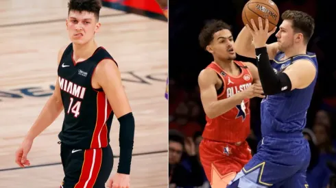 Tyler Herro, Trae Young y Luka Doncic.
