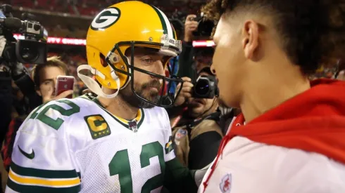 Patrick Mahomes y Aaron Rodgers.
