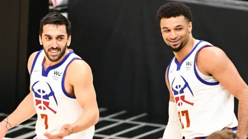 Facu Campazzo con Jamal Murray.
