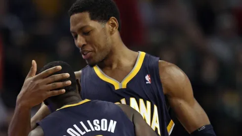 Danny Granger con Darren Collison.
