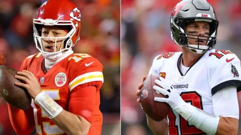 Patrick Mahomes y Tom Brady.
