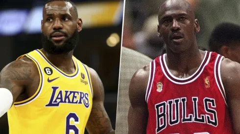 LeBron James y Michael Jordan son dos de los mejores jugadores de la historia de la NBA.
