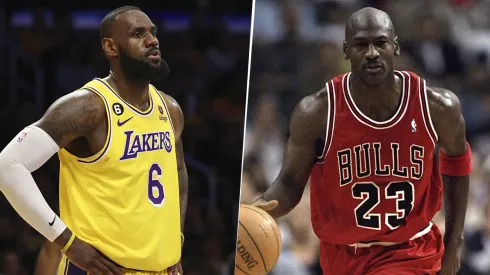 LeBron James y Michael Jordan son considerados dos de los mejores jugadores de la historia de la NBA.
