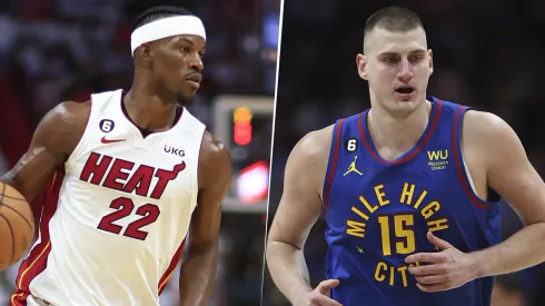 Jimmy Butler y Nikola Jokic son las estrellas de Miami Heat y Denver Nuggets respectivamente.
