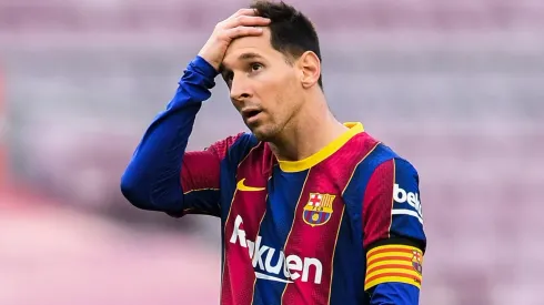 Lionel Messi durante un partido con el FC Barcelona.
