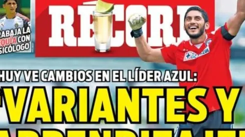 Corona fue destacado en la portada del diario
