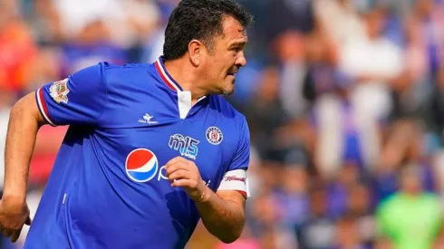 La emoción del goleador es la de todo el pueblo azul
