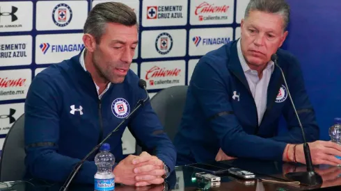 Caixinha y Peláez atendieron a los medios el día de hoy. (Jam Media)
