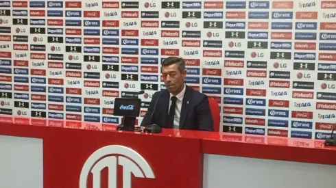 Caixinha atendió a los medios hoy.
