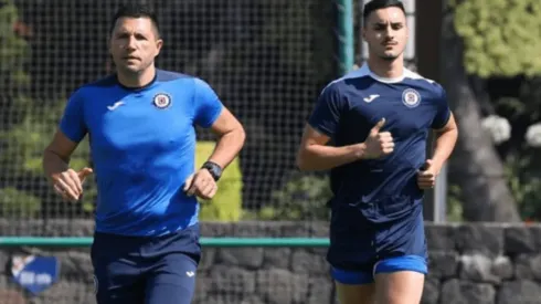 Stephen Eustáquio entrenando en Cruz Azul.
