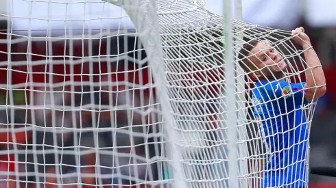 Jonathan Rodríguez en el duelo ante Xolos de la jornada 9 del Clausura 2020
