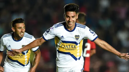 Pol Fernández en el partido entre Boca Juniors vs. Colón por la Superliga argentina
