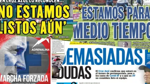 Cruz Azul y su nueva crisis se toman las portadas de este martes