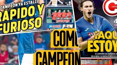 Cruz Azul se robó las portadas de la prensa deportiva
