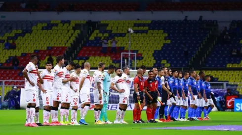 Cruz Azul en el duelo ante el Toluca
