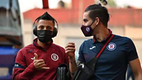 Alexis Peña en un partido con Cruz Azul
