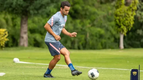 Aldrete en la pretemporada con Pumas.
