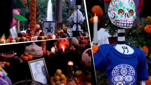 Cruz Azul armó una espectacular ofrenda dedicada a sus leyendas.
