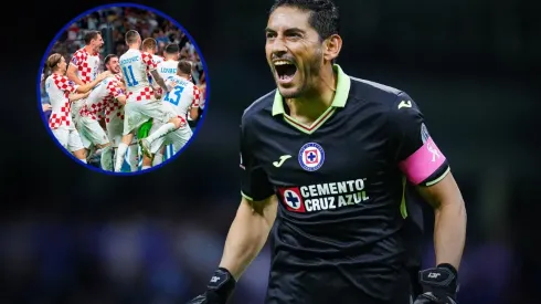 Jesús Corona 'festejó' el triunfo de Croacia en el Mundial.
