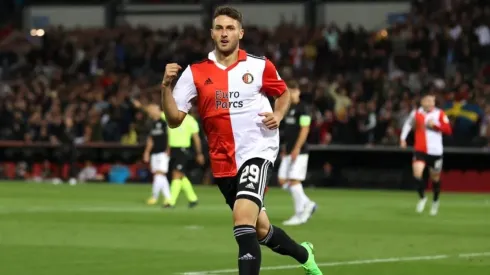 Santiago Giménez con el Feyenoord
