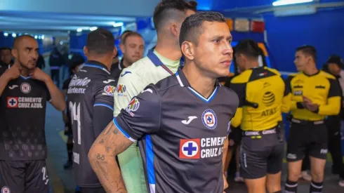 El Cata en un partido de Cruz Azul
