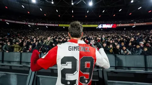 Santiago Giménez fue protagonista en el último triunfo del Feyenoord.
