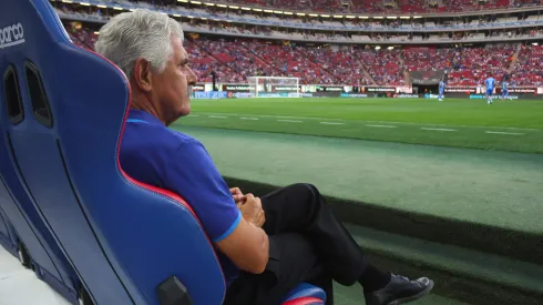 El entrenador brasileño durante el duelo ante Chivas de Guadalajara.
