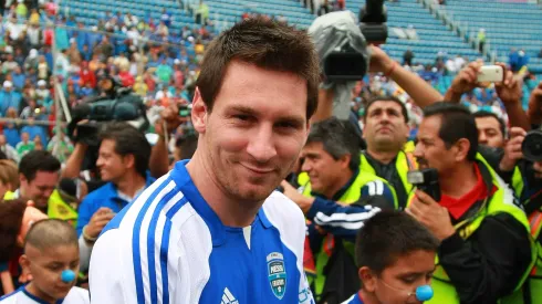 El día que Lionel Messi jugó en el Estadio Azul.
