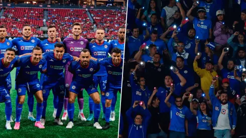 La afición de Cruz Azul no se calla nada.
