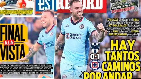 Final a la vista: Cruz Azul, el protagonista de las portadas