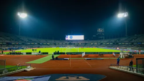 Ciudad de México, 5 de noviembre de 2024. Panorámica del estadio, durante el partido correspondiente a la jornada 16 del torneo Apertura 2024 de la Liga BBVA MX, entre los Pumas de la UNAM y los Gallos Blancos del Querétaro, disputado en el estadio Olímpico Universitario. Foto: Imago7/ Eloisa Sánchez
