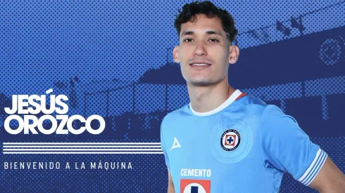 Así presentó Cruz Azul a Jesús Orozco Chiquete.
