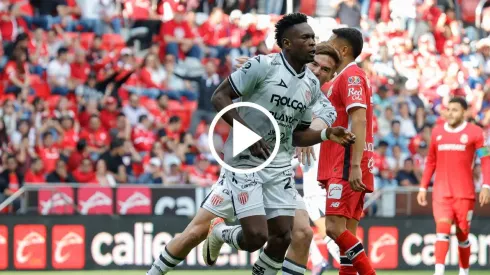 Cambindo marcó el primer gol del partido ante Toluca
