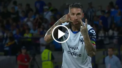 El provocativo festejo de Sergio Ramos tras anotarle a Cruz Azul
