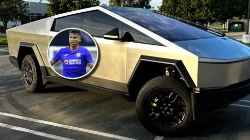 El ex jugador de Cruz Azul cautivó la atención de todos con la Cybertruck.
