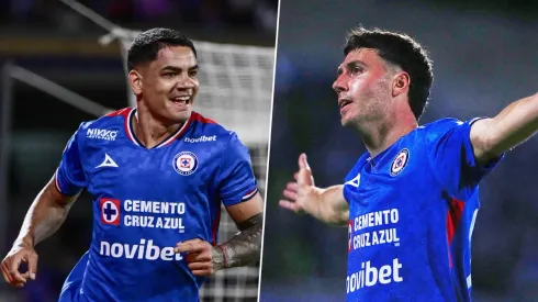 Dos de los goleadores de la noche en CU.
