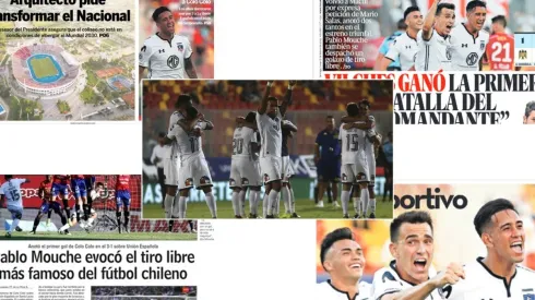 Colo Colo se tomó los diarios tras el triunfo ante Unión Española
