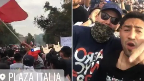 La sub 19 presente en las movilizaciones de Chile.
