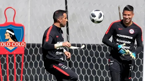 Brayan Cortés y Claudio Bravo ya han compartido en La Roja | Foto: Agencia Uno
