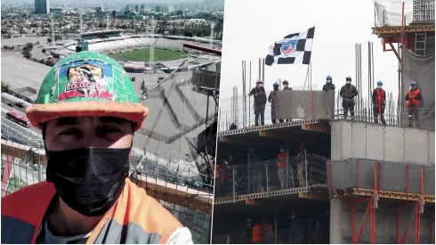 La emotiva historia del hincha de Colo Colo que celebró desde la construcción de un edificio.
