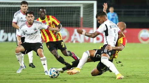 Daniel Gutiérrez enfrentando a Deportivo Pereira en Copa Libertadores.
